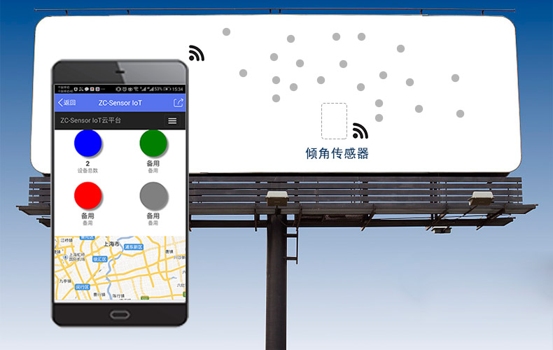 直川傾角傳感器在物聯(lián)網(wǎng)廣告牌領(lǐng)域的應(yīng)用 